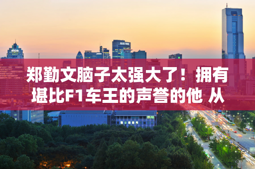 郑勤文脑子太强大了！拥有堪比F1车王的声誉的他 从不给自己失败的理由