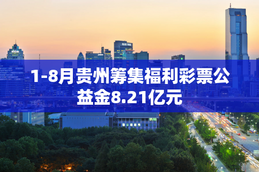 1-8月贵州筹集福利彩票公益金8.21亿元