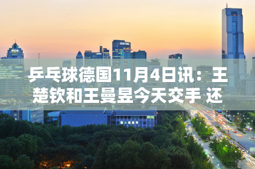 乒乓球德国11月4日讯：王楚钦和王曼昱今天交手 还有更多关键目标要实现夺冠