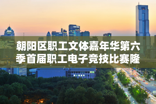 朝阳区职工文体嘉年华第六季首届职工电子竞技比赛隆重举行