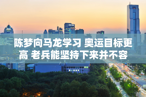 陈梦向马龙学习 奥运目标更高 老兵能坚持下来并不容易