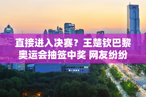 直接进入决赛？王楚钦巴黎奥运会抽签中奖 网友纷纷表示：中奖的是范振东