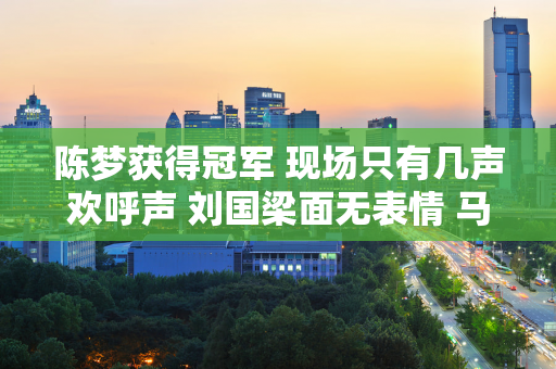 陈梦获得冠军 现场只有几声欢呼声 刘国梁面无表情 马琳泪流满面！